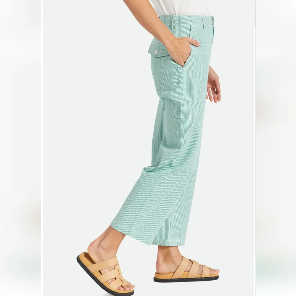 Brixton Vancouver utility pant. Leprechaun super high waisted straight leg. - Picture 2 of 14